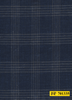 701335/P3-22132 Navy & Tan Check Jacket Fabric
