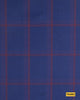 704002/P3-17857 Blue With Maroon Check Vest Fabric