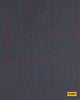 704007/P3-17862 Grey With Maroon Check Suit Fabric