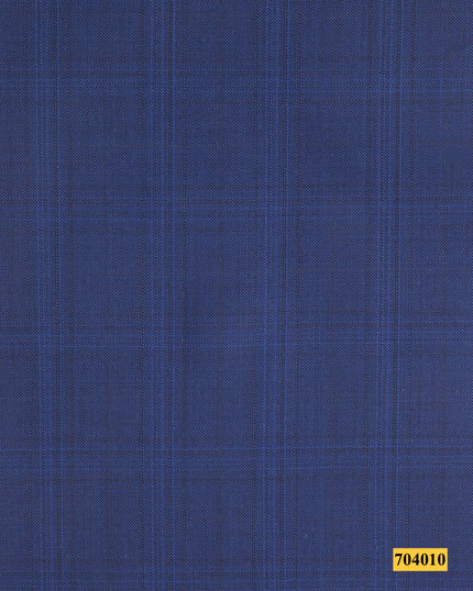 704010/P3-17865 Blue Check Suit Fabric