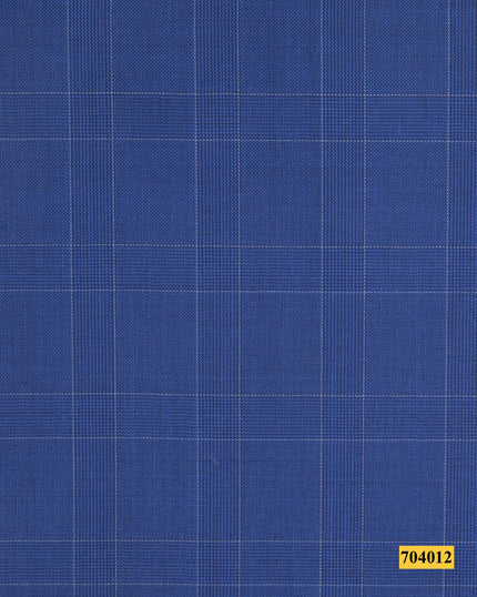 704012/P3-17867 Blue Check Suit Fabric