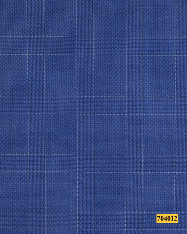 704012/P3-17867 Blue Check Jacket Fabric