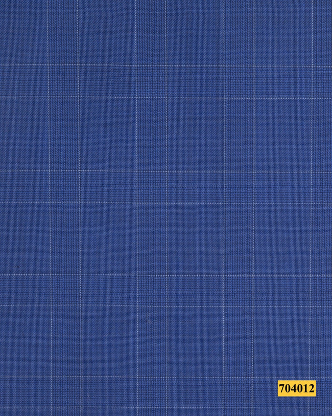 704012/P3-17867 Blue Check Vest Fabric