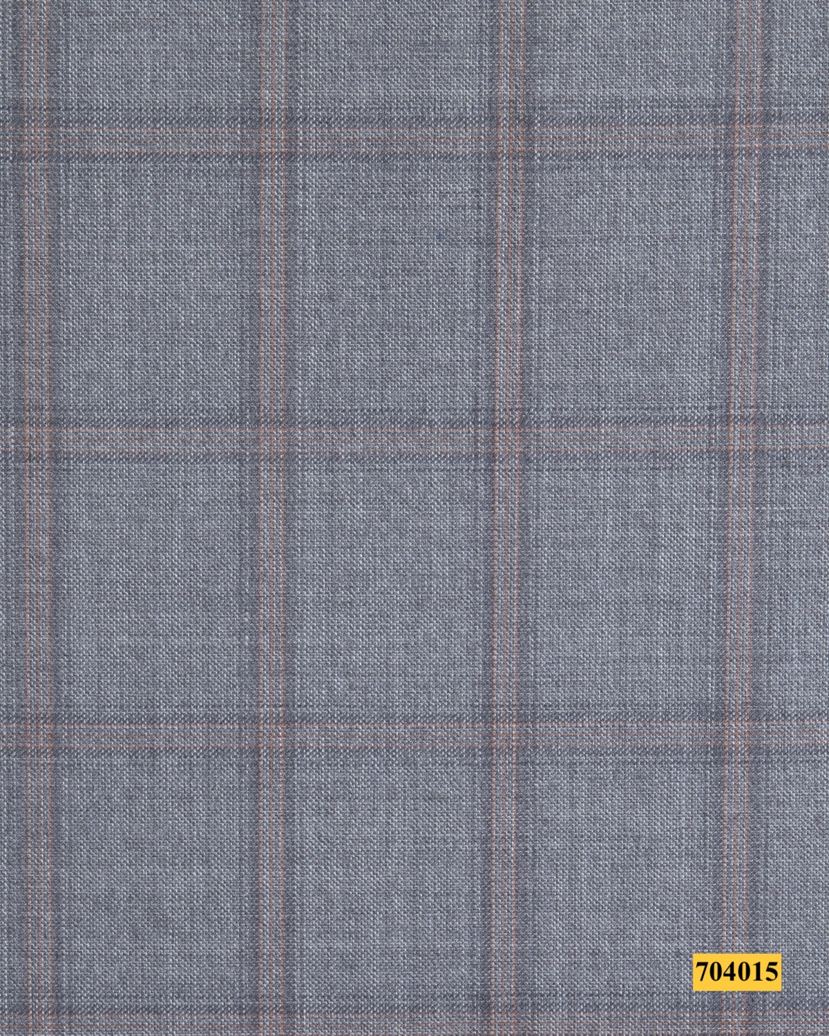 704015/P3-17870 Light Grey With Orange Check Suit Fabric