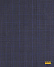 704018/P3-17873 Dark Grey With Blue Check Suit Fabric