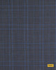 704021/P3-17876 Grey With Blue Check Vest Fabric