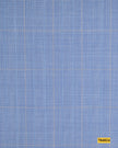 704024/P3-17879 Light Blue With Tan Check Suit Fabric