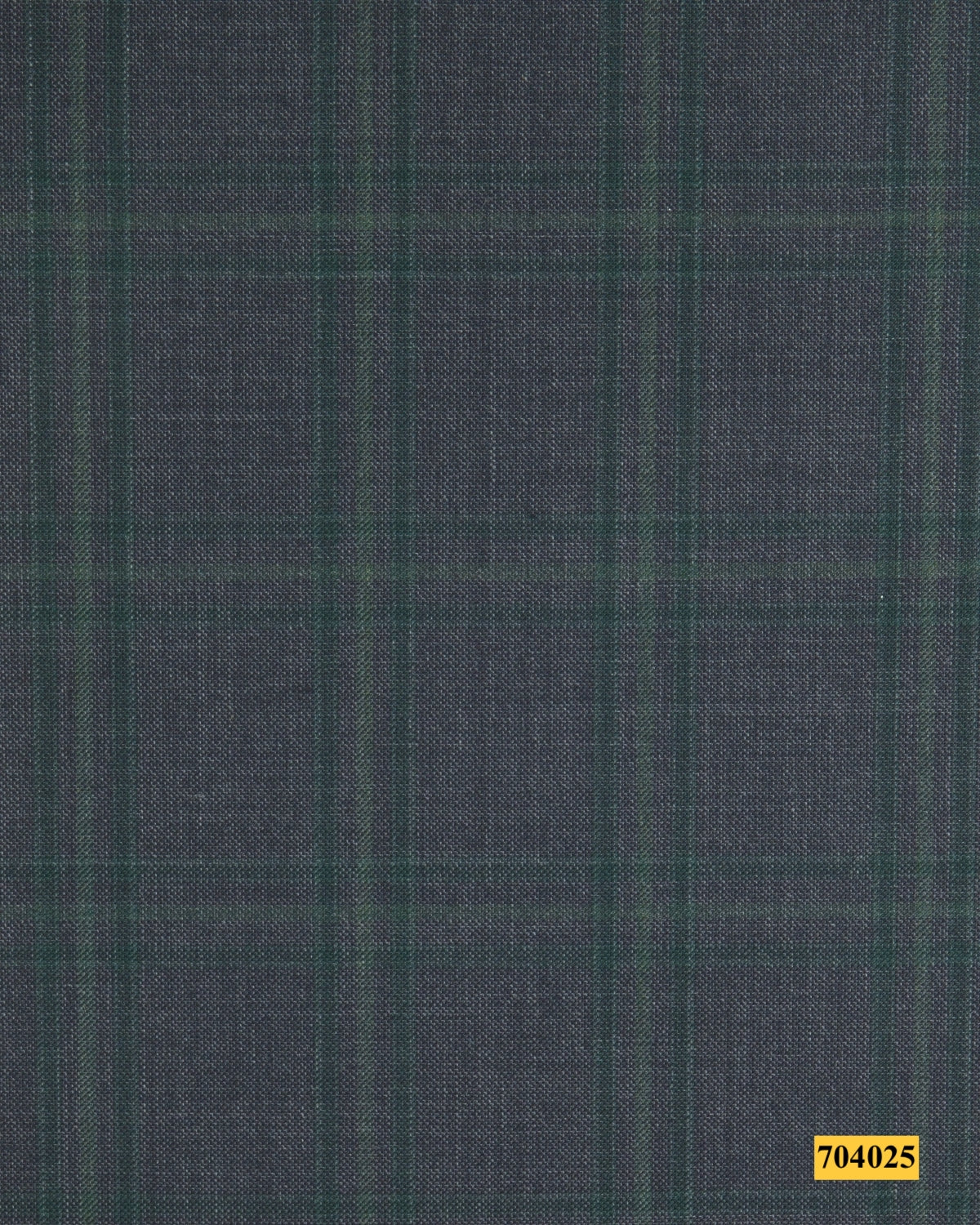 704025/P3-17880 Dark Grey With Green Check Suit Fabric