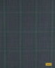 704025/P3-17880 Dark Grey With Green Check Suit Fabric