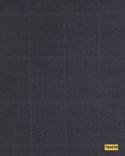 704030/P3-17885 Dark Grey With White Check Suit Fabric