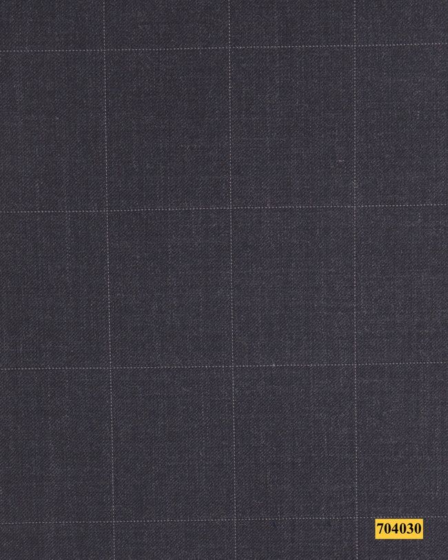 704030/P3-17885 Dark Grey With White Check Vest Fabric
