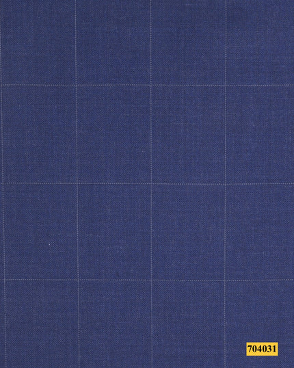 704031/P3-17886 Blue With White Check Suit Fabric
