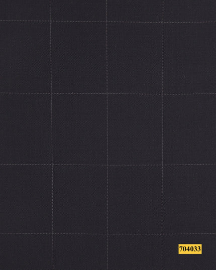 704033/P3-17888 Black With White Check Suit Fabric