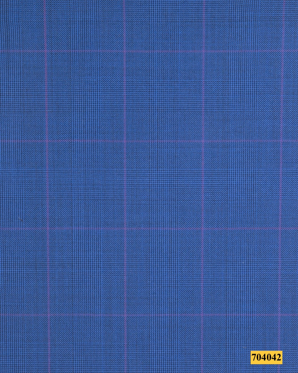 704042/P3-17897 Blue With Pink Check Suit Fabric
