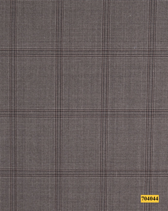704044/P3-17899 Brown Check Vest Fabric
