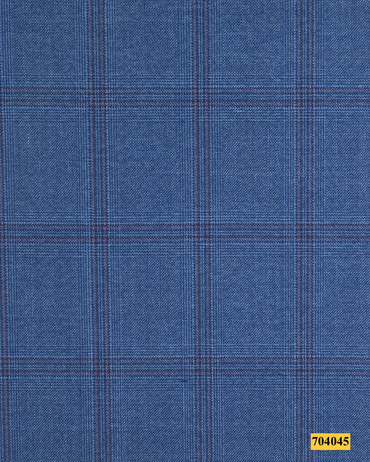 704045/P3-17900 Blue With Burgundy Check Suit Fabric
