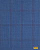 704045/P3-17900 Blue With Burgundy Check Suit Fabric