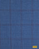 704045/P3-17900 Blue With Burgundy Check Vest Fabric