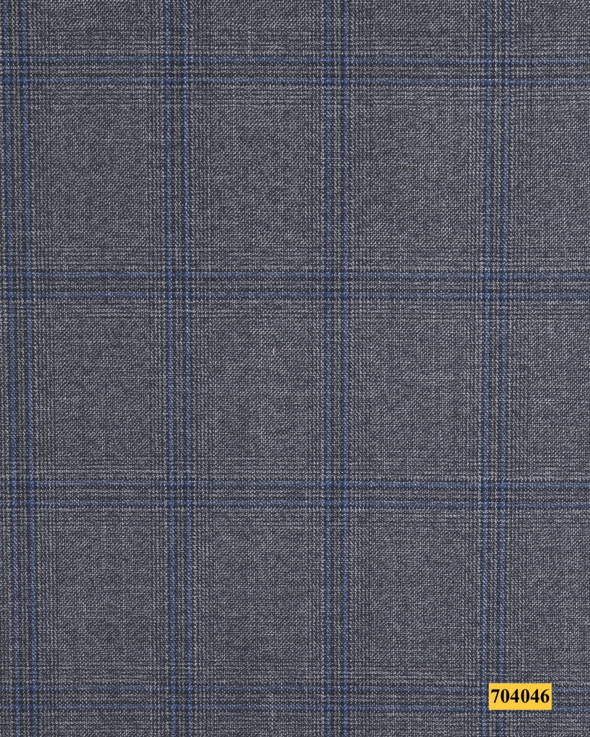 704046/P3-17901 Grey With Blue Check Suit Fabric