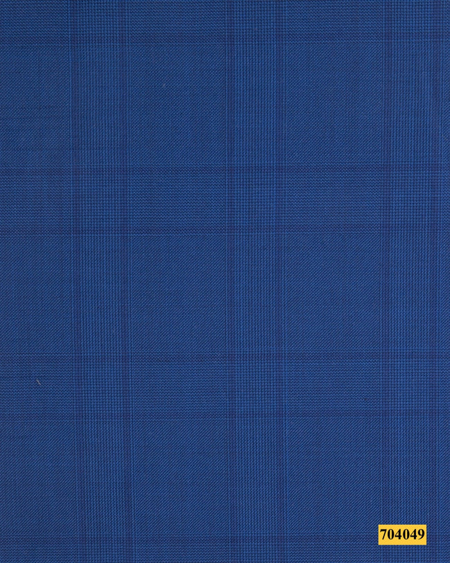 704049/P3-17904 Blue Check Vest Fabric