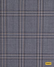 704051/P3-17906 Grey With Brown Check Vest Fabric