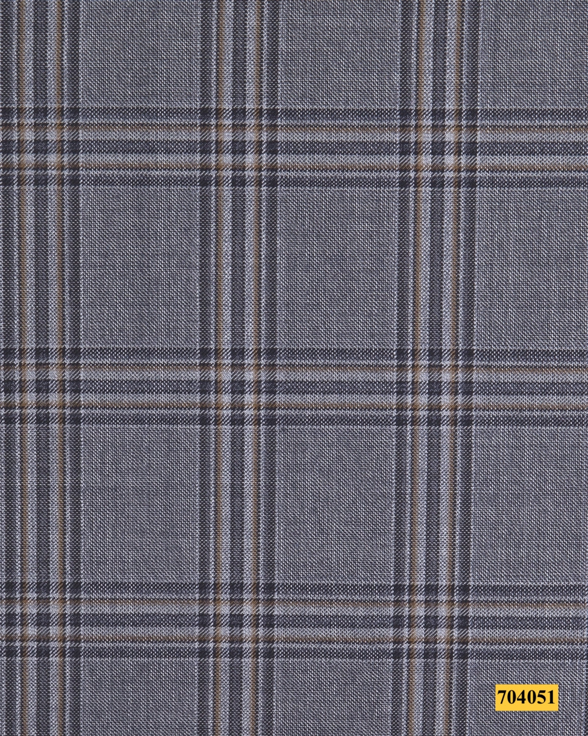 704051/P3-17906 Grey With Brown Check Vest Fabric