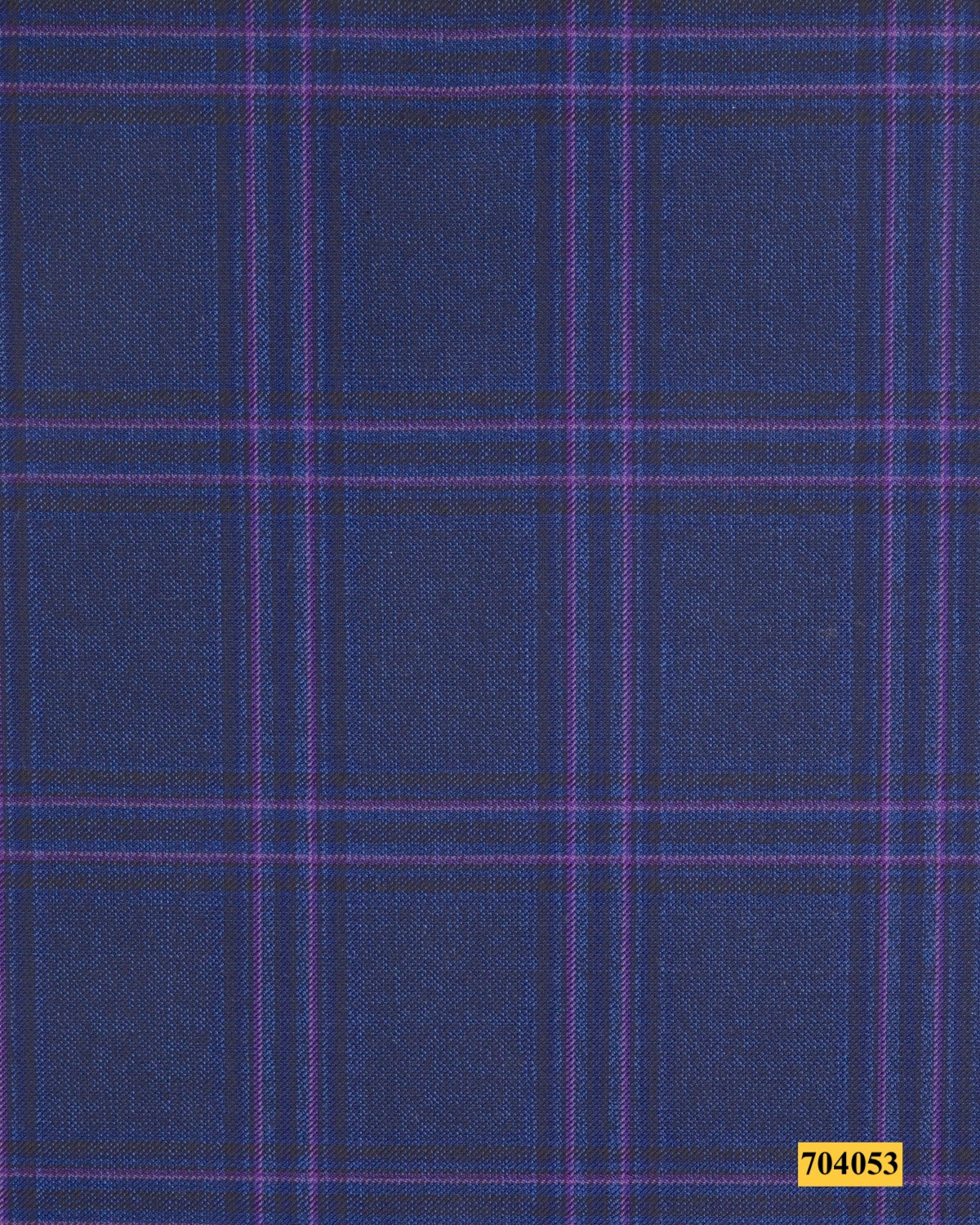704053/P3-17908 Dark Blue With Purple Check Pants Fabric