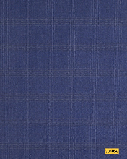 704056/P3-17911 Ash Blue Check Suit Fabric