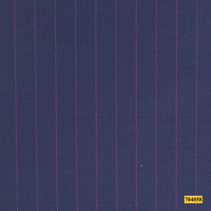 704058/P3-17913 Blue Pink Stripe Suit Fabric