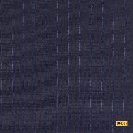 704059/P3-17914 Dark Blue With Blue Stripe Suit Fabric