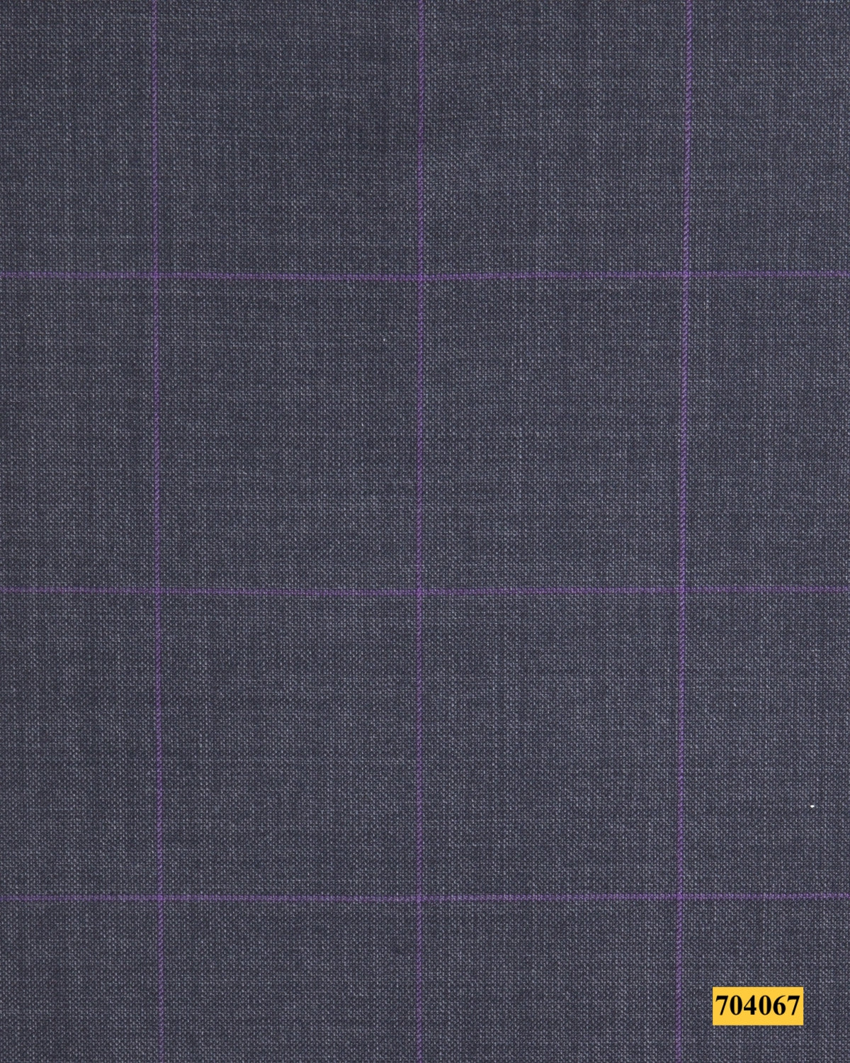 704067/P3-17922 Dark Grey With Purple Check Vest Fabric