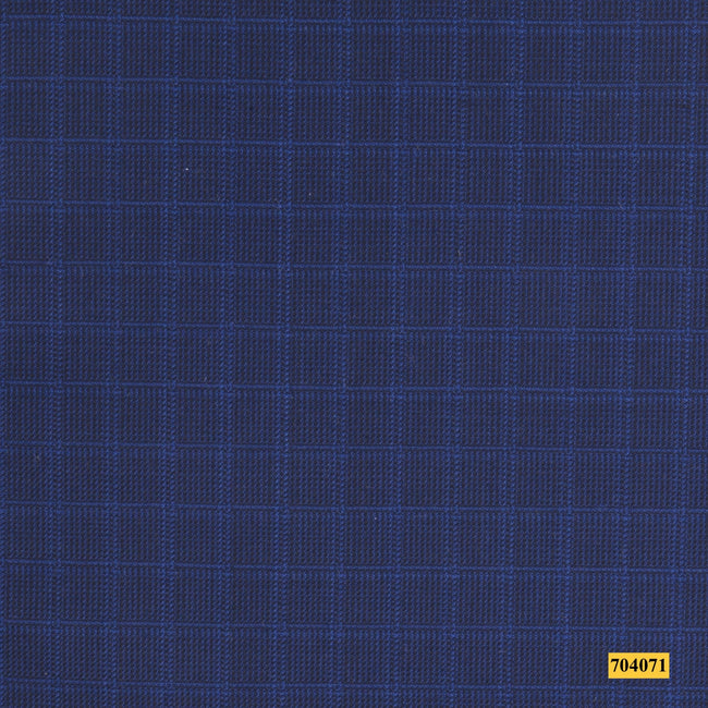 704071/P3-17934 Blue Check Suit Fabric