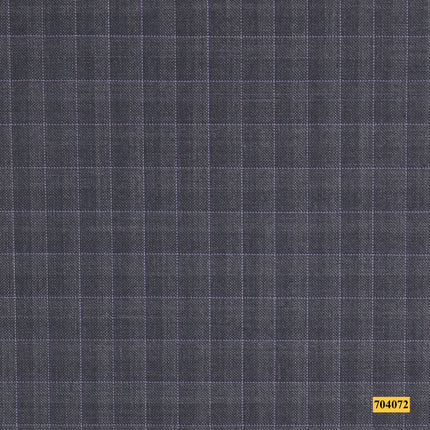 704072/P3-17935 Grey With Purple Check Suit Fabric