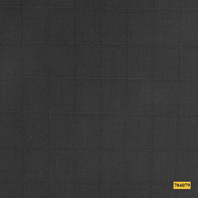 704079/P3-17942 Black Check Pants Fabric