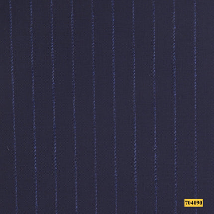 704090/P3-17953 Dark Blue Stripe Suit Fabric