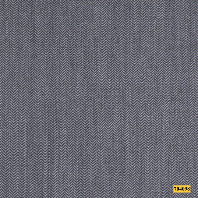 704098/P3-17961 Grey Herringbone Suit Fabric