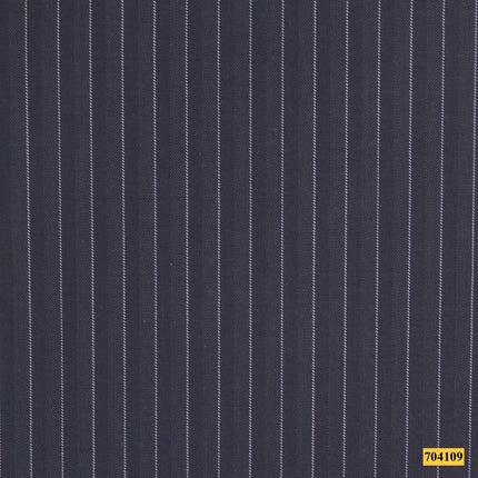 704109/P3-17972 Dark Grey With White Stripe Suit Fabric