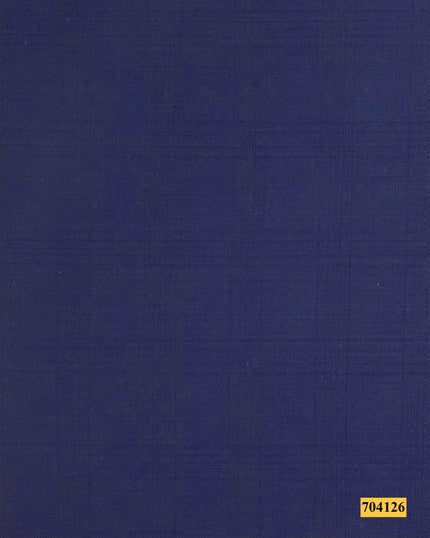 704126/P3-17989 Navy Blue Self Check Suit Fabric