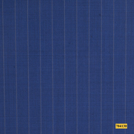 704130/P3-17993 Blue With Grey Stripe Jacket Fabric