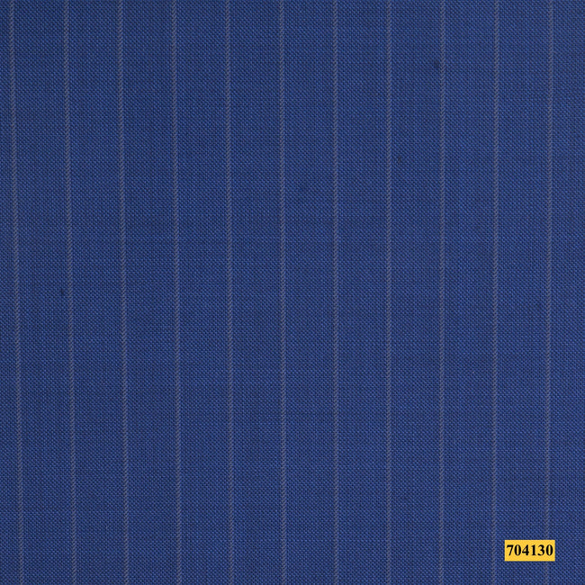 704130/P3-17993 Blue With Grey Stripe Jacket Fabric