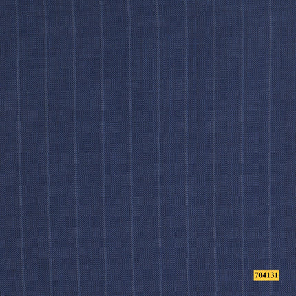 704131/P3-17994 Dark Blue With Grey Stripe Suit Fabric