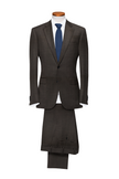 Men's 2-Piece Solid Color Suit – Wool Stretch Lycra