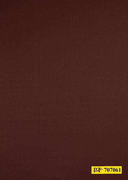 707061/P3-19977 Brick Red Solid Suit Fabric