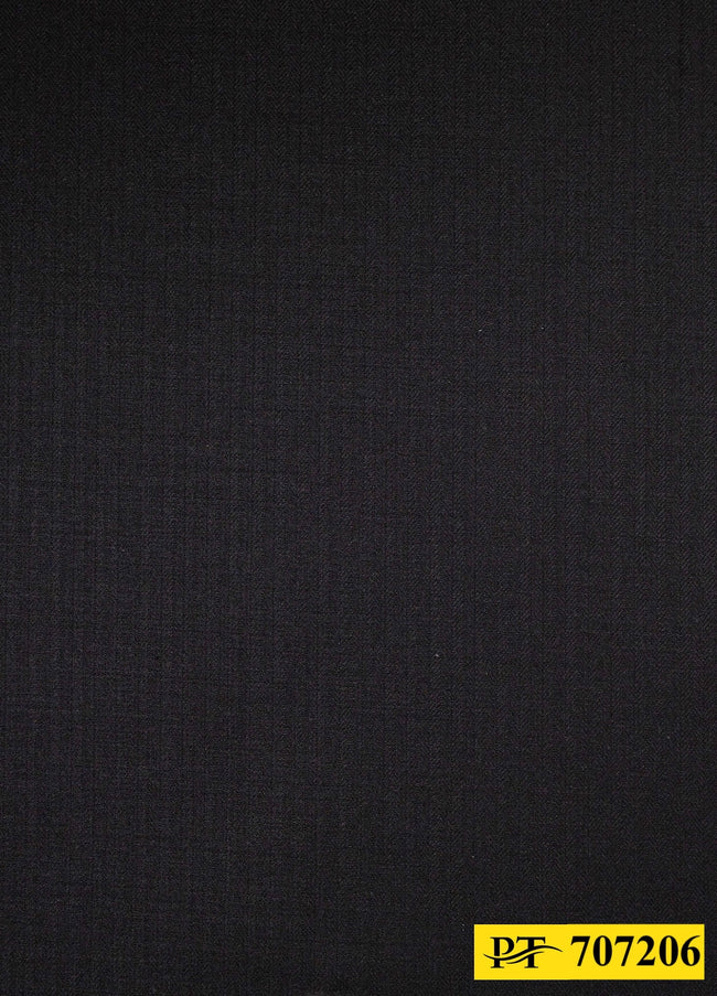707206/P3-20747 Black Herringbone Vest Fabric