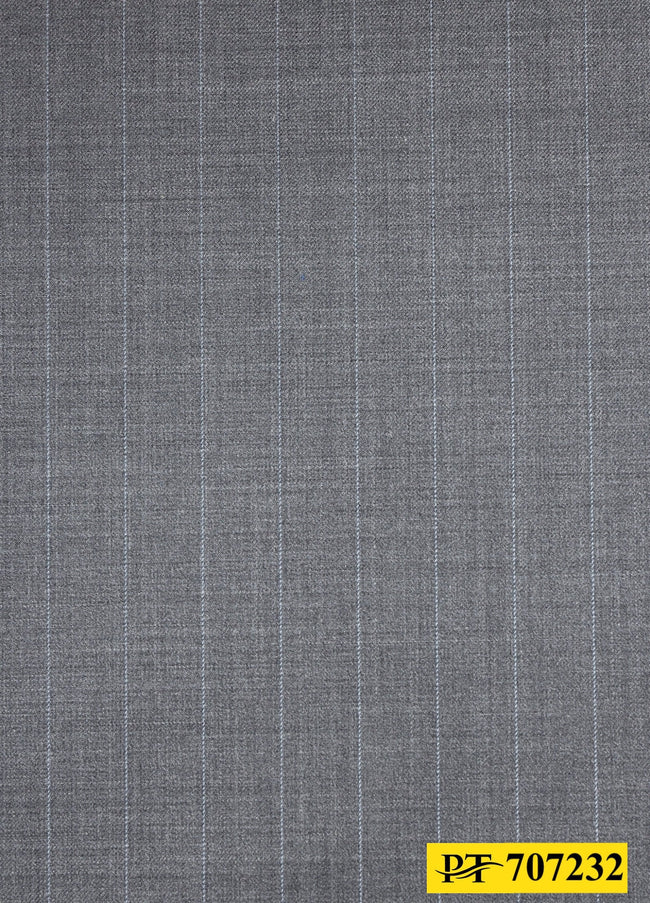 707232/P3-20752 Light Grey With Light Blue Stripe Pants Fabric