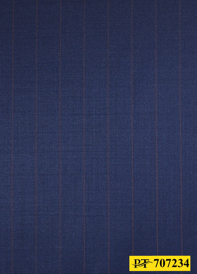 707234/P3-20754 Navy With Orange Stripe Pants Fabric