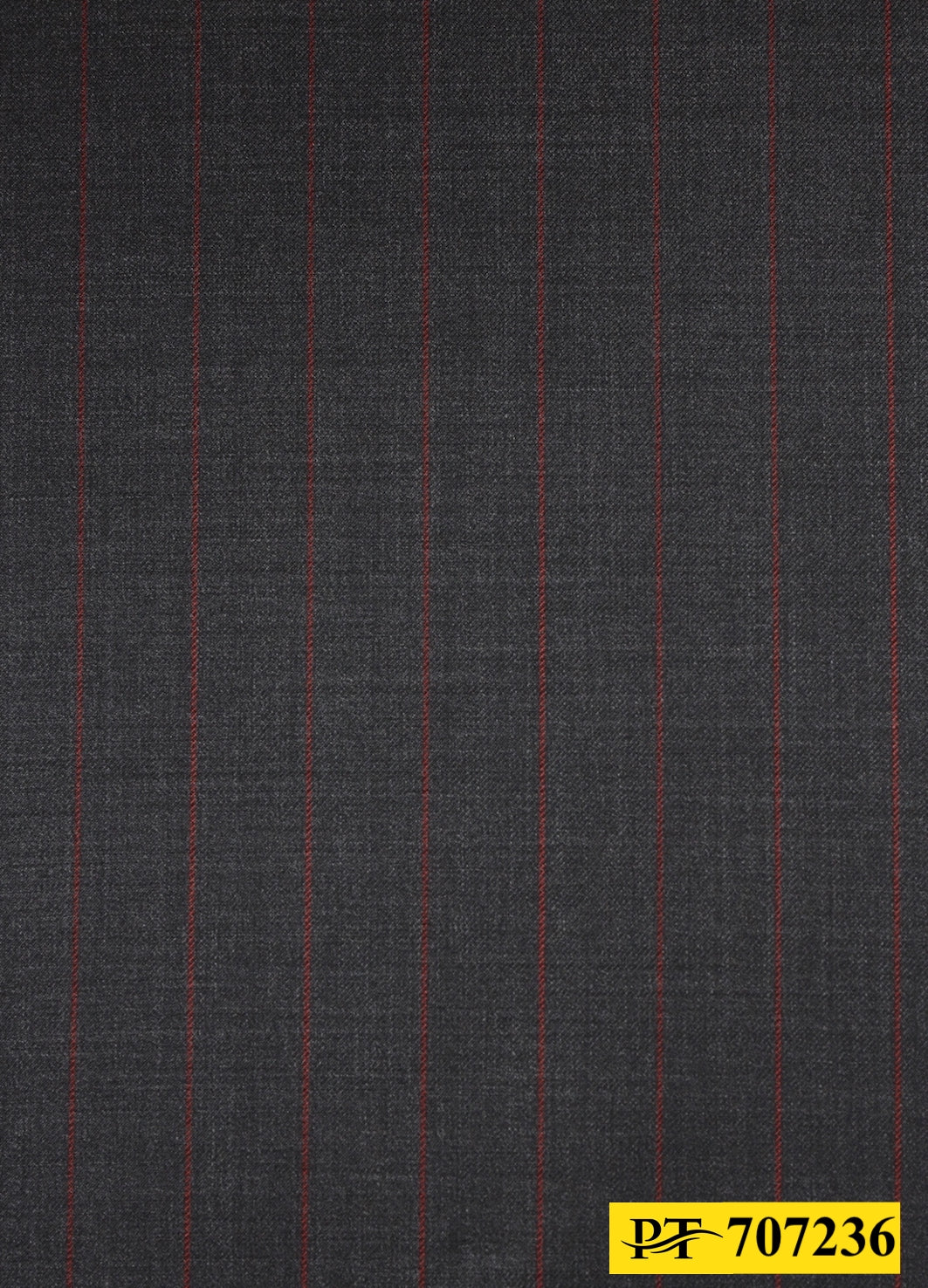 707236/P3-20756 Dark Grey With Red Stripe Jacket Fabric