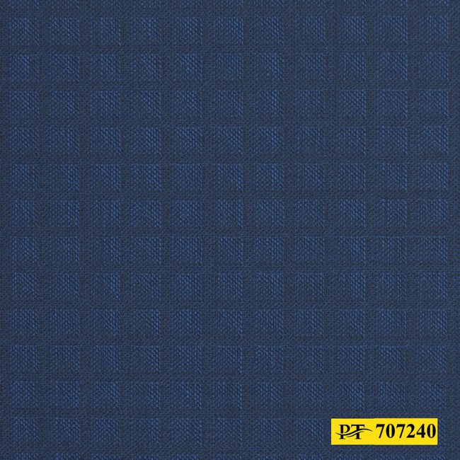 707240/P3-20729 Navy Blue With Small Self Check Pants Fabric