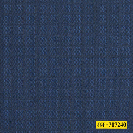 707240/P3-20729 Navy Blue With Small Self Check Suit Fabric