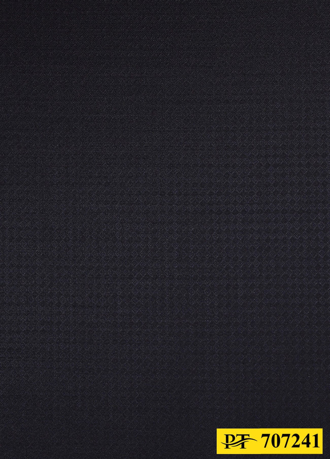 707241/P3-20780 Navy Blue With Diamond Texture Pants Fabric